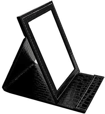 Verstellbarer Klapp-Schminkspiegel, Kleiner Handspiegel, Tisch-Schminkspiegel, Reisespiegel, Stehspiegel, Dekorativer Kleiner Spiegel, leicht zu Tragen, Geeignet für Reisen, Schlafzimmer