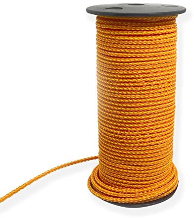 X MONSTER Throw Line 1/8 X 200＇ 100% Polyethylene Rope for Arborists, Tree Climbing, High Limb Throwing, Outdoor Utility Cord (Orange, 200)