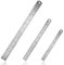 Mesee 3 Stück Edelstahl-Lineale Präzisions, Stahllineal Metall Lineal, Doppelseitenskala Kante Messwerkzeug Metrisch und Imperial Gerader Rand Lineal für Technik, Messen, Lehre - 15cm/20cm/30cm