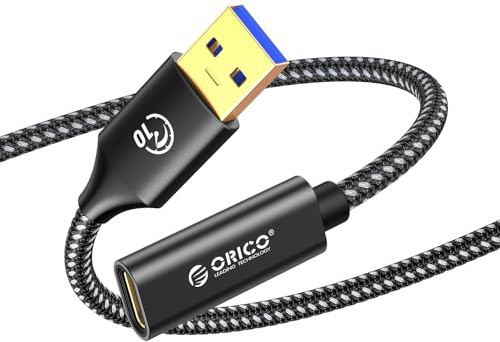 ORICO USB C Buchse auf USB 3.0 Stecker A 10Gbps 3.2 Gen 2 Adapter Kabel, Kompatibel Mit Typ-C Handy, Laptop, iPad - 0,3M