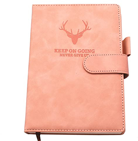 A5 anteckningsbok dagbok – inbunden anteckningsbok med tjockt papper av högsta kvalitet, college-linjerad journal, 20 cm x 5,8 cm, 360 sidor, perfekt för kontor hem skola företag skrift och anteckning