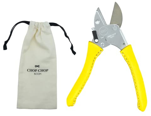 Chop Chop Bloom Premium Gartenschere, Pflanzenschere, Blumenschere - Busy Lizzy Limited Edition | 100% Made in Germany | Hochwertig, langlebig und ergonomische mit handgenähten Ledergriffen | 1st.