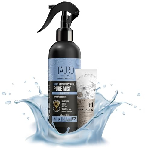 Tauro Pro Line Dog Tear Stain Removal Set, Alkaline Water Mist & Clay Mask