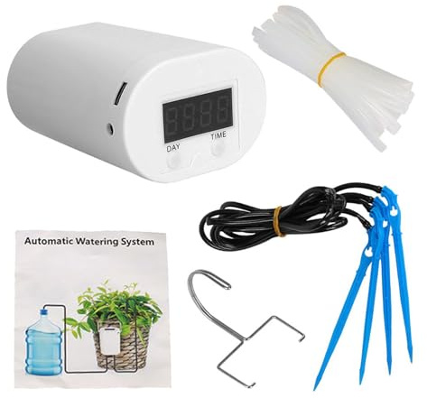 Système d'arrosage goutte à goutte pour en pot, système d'arrosage intérieur pour,Système d'arrosage automatique intérieur | Irrigation pour en pot, système d'égouttement intelligent avec minuterie d