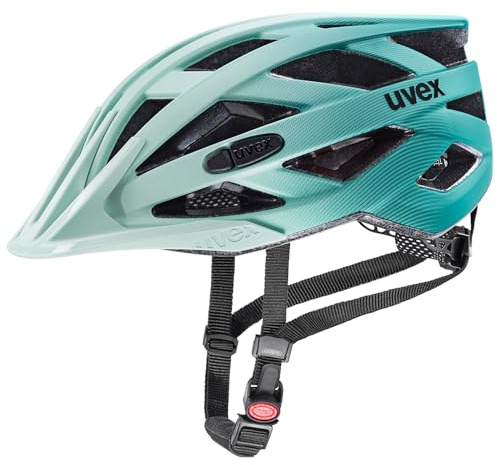 uvex i-vo cc - Leichter Allround-Helm für Damen und Herren - individuelle Größenanpassung - erweiterbar mit LED-Licht - Jade-Teal matt - 52-57 cm