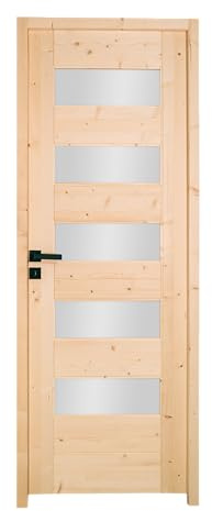 Bloc porte 5 Vitrages HORIZON bois épicéa 2040 x 730 Gauche
