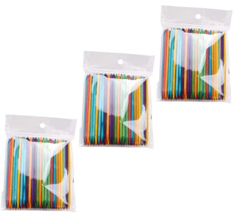 minkissy 300piezas Palitos De Naranjo Manicura Punta De Limpiar Cutículas Utensilios Manicura