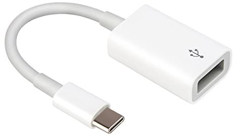 Tofficu Adaptador OTG USB 3.0 Tipo C a USB Hembra para Tableta y Computadora, Función Plug and Play, Material PC Compatible Dispositivos Blanco