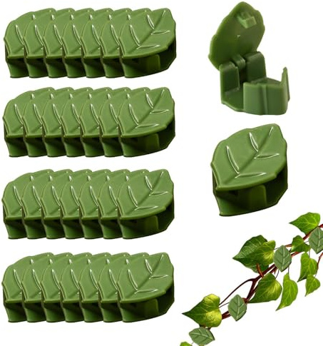 Kletterwand-Clips, Rankenhalter für Kletterpflanzen im Freien – Klebehaken für Stängel, Wachstum und Kabelmanagement, Innen- und Außenbereich, Gartenarbeit