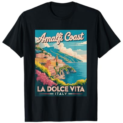 Côte amalfitaine La Dolce Vita Italie Scenic Beauty T-Shirt