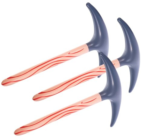 UPKOCH 3 Picconi Gonfiabili PVC per Giocattoli Gonfiabili Sicuri per Feste Compleanno Halloween e Cosplay Accessori Divertenti e Resistenti per Decorazioni Party