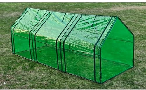 Gewächshaus mit 3 Türen aus 100% PVC – Robustes Gewächshaus für Garten, Terrasse oder Balkon – Ideal für Pflanzenzucht und Schutz vor Wetter