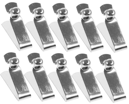Gatuida Clips de Resorte en Forma de V 6 Mm Paleta y Sujetadores para Poste de Tienda, Clip de Botón Pulsador para Paraguas y Kayak, Compatible Tubos Huecos Sólidos, Pack de 20 Piezas