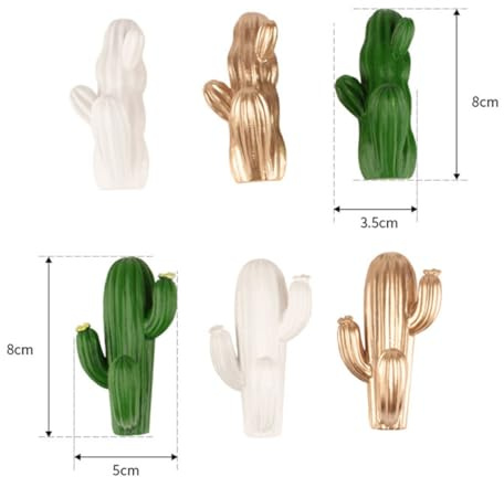 HEALEEP 3 pièces Crochets Adhésifs Cactus Porte-manteaux Auto-adhésifs sans Perçage pour Clés Serviettes Vêtements Accessoires de Salle de Bain et Cuisine Fixation Forte Couleur Aléatoire