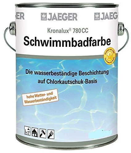 Jaeger Kronalux Schwimmbadfarbe Poolfarbe SEEGRUEN 750 ml