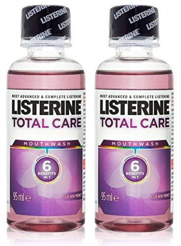 2x Listerine TOTAL CARE Mouthwash MINI Travel Size 95ml