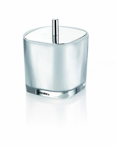 Guzzini 20210063 Acciao/Argento Contenitore Multiuso Outline Resina Poliestere Ø10,6Xh12Cm 450Cc