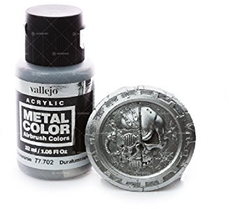 Vallejo Metal Color Pittura Acrilica Metallica 32 ml per Aerografo, Finitura Realistica per Modellismo, Ideale per Dettagli e Effetti Speciali