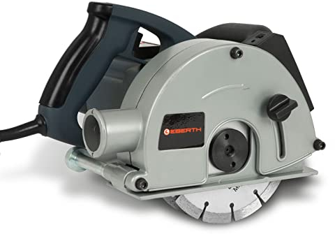 EBERTH Scanalatore da muro scanalatrice per muri elettrica 1700 watt, fresa per calcestruzzo, 2 dischi 150 mm, profondità di taglio 5-40 mm, larghezza di taglio regolabile 14, 19 e 29 mm, laser
