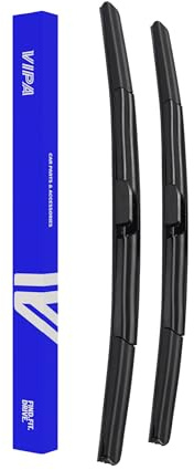 Vipa Car Parts Premium Wiper Blade Kit | Fits: NISSAN QASHQAI SUV (Nov 2013 to Jun 2021) | All-Weather Performance | Durable, Streak-Free Windshield Wipers | Easy Installation