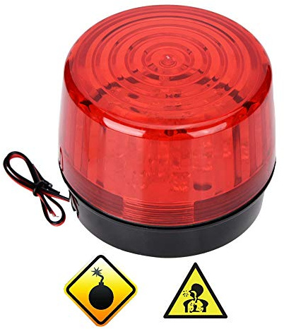 Premium Emergency Caution Warning Light LED Strobe Flash Beacon for Roadblocks and Alarms - Durable ABS, Flexible Installation