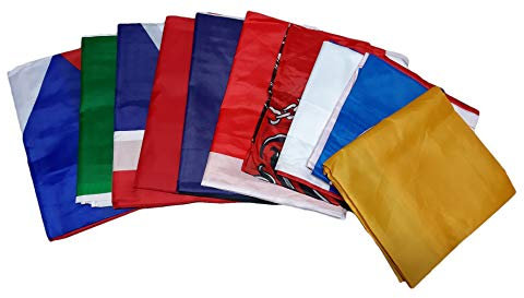 R&F srls 10 Bandiera Europee Tessuto Misura Standard 90 X 150 cm