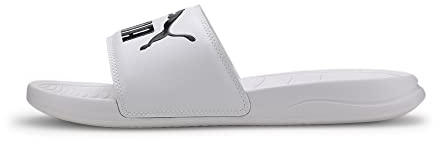 PUMA Popcat 20, Chanclas Unisex adulto, Puma White Puma Black, 38 EU