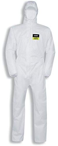 Tuta Monouso, Uvex 5/6 Air, White, Tg XL
