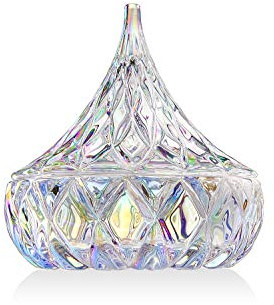 Godinger Hershey Candy Dish, Chocolate Dish, Crystal Decor (Iridescent) Living Room & Dining Room Decor