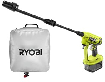 Pack RYOBI Pistolet à Pression 18V One+ - sans Batterie ni Chargeur RY18PW22A-0 - Poche à Eau 20 L RAC717