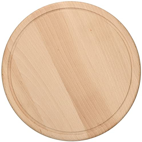 KOTARBAU® Rundes Schneidebrett ⌀ 30 cm Holzbrett zum Schneiden von Käse Brot Servieren von Speisen