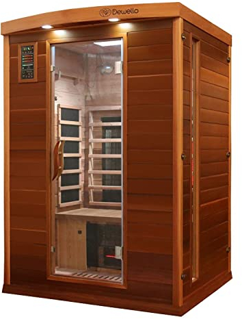 Luxus LED Infrarotsauna Zeder 135x105 Infrarotkabine Wärmekabine Vollspektrum