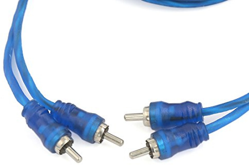 Ruilogod 4.5m 2 Dispositivo di connessione video audio Audio Video AV prolunga cavo maschio al cavo maschio filo blu
