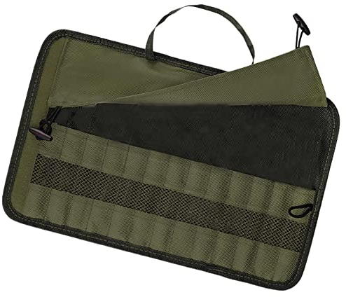 Waaka Camping Bestecktasche, Besteck Aufbewahrungstasche Für Picknick, Küchen-Kochutensilien-Set Reise-Organizer, Messertasche Wasserfeste Tasche Für Gabeln, Löffel, Essstäbchen