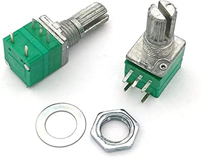 EZZON 5 Stück 5-polig Rv097ns Einzel-Audio-Verstärker-Potentiometer mit Schalter B1K/5K/10K/20K/50K/100K (Farbe: B10k Ohm)