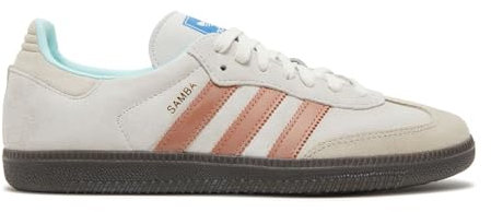 adidas Originals Samba Fußballschuh für Herren, Pink/Weiß-Beige, 42.5 EU