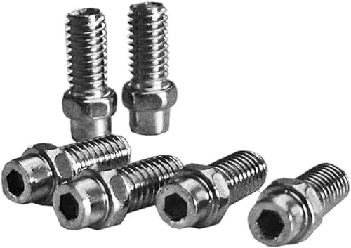 Exustar Unisex-Adult 4713268567487 Pins Pedal KIT 8mm in Aluminium Silver-40 Pieces, Schwarz, one Size