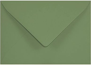 Netuno 100 Briefumschläge Grün DIN B6 12,5x17,5 cm natürlich und hochwertig | 120g Materica Verdigris · feine grüne Kuverts Naturpapier für Weihnachten, Advent, Einladungen, Herbst & Grußkarten