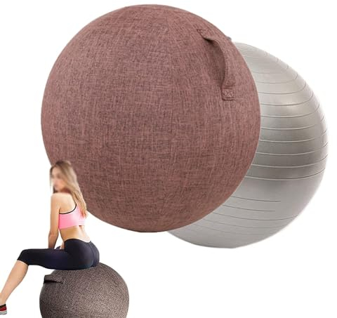 DIXII Yoga-Ball-Abdeckung, Gymnastikball-Abdeckung Mit Griff, Gymnastikball-Abdeckung, Pilates-Ball-Abdeckung Für Yoga-Ball-Schutz,A,75cm
