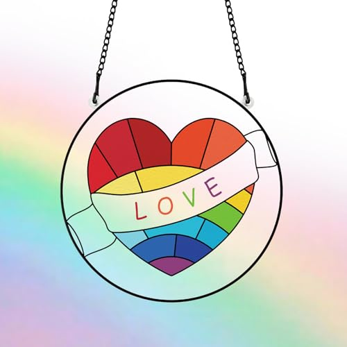 FREEBLOSS Sonnenfänger Kristall Fenster, Sonne Perlen Anhänger Deko,Fensterdeko Hängend,Kristall-Sonnenfänger,Regenbogen Sonnenfänger Kristal,Regenbogen Kristalle Anhänger,Zuhause Gartendeko