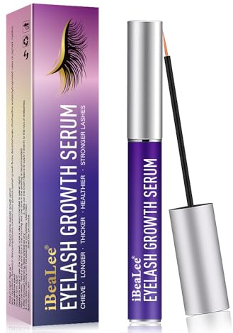 Lash Serum, Eyelash Serum Eyebrow Growth Serum, Premium Lash Serum for Eyelash Growth and Thickness, Lash Enhancing Boost Serum for Longer, Fuller and Thicker Natural Eyelashes Extensions (Purple)