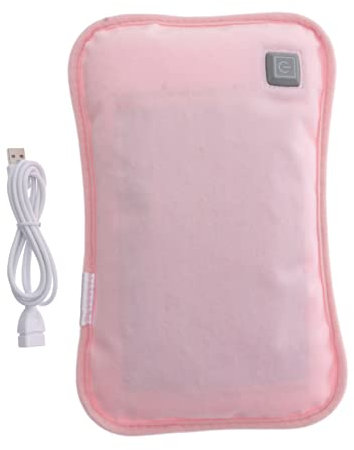 Hoement Usb Elektrische WäRmflasche Mit PlüSchbezug Wiederaufladbarer HandwäRmer FüR Schmerzen Und MuskelkräMpfe Weiche HeißE Wasserflasche FüR Camping Und Winter Zuhause