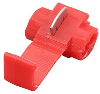 DLZHZDIH 25Pcs 878100 Red22-18AWG Cable Connector Quick Lock Splice Terminal Speaker Binding Wire Connector ZOUCUNXIYIN