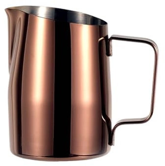 Jarra De Leche Jarra de café de acero inoxidable, jarra for espumar leche, tazas de café expreso, jarra for espuma artesanal Barista, 2 uds. Jarra Leche Barista(Rose gold,450ml)