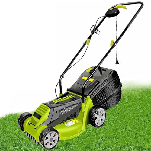 1600W Electric Lawn Mower, 32cm Cutting Width, 30L Grass Box, 3 Adjustable Cutting Heights (25-65mm), Foldable Design for Easy Storage - Ideal for Garden, Yard & Farm