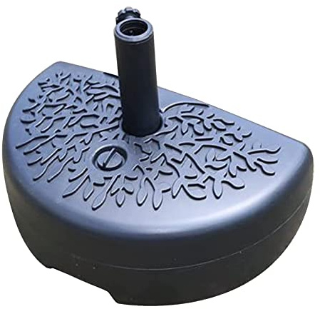 Mini parapluie de balcon rectangulaire réglable, UPF 50+, ombre extérieure portable, inclinaison et hauteur réglables, parfait pour jardin, pelouse, terrasse, piscine (couleur : base de parasol 18L)