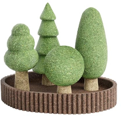 à mâcher pour Petits Animaux de Compagnie | 5 à mâcher sur Le thème de la Jungle pour Hamster – Animaux naturels pour Soins des Dents décoration d'habitat pour Calmer, aménagement