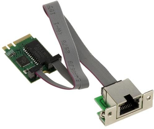 KALEA-INFORMATIQUE M2 E A Key Tarjeta controladora de Red Ethernet LAN Gigabit de un Puerto RJ45 con chipset REALTEK 8111F