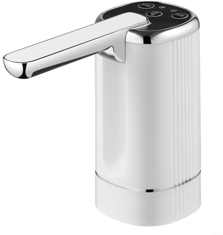 HavenDomicile Electric Water Pump Dispenser System For Large Water Bottles Automatic Drinking Water Dispensing Device For Home Office Mineral Water Containers(White)