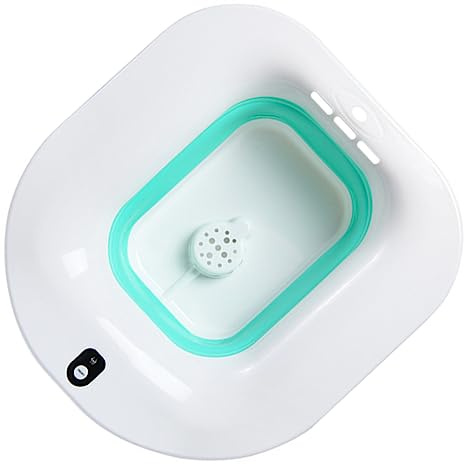 TOYZFRIENDY Elektrisches Faltbares Sitzbad Sitzbadewanne Aus Hautschonendem Material Mit Überlaufschutz Für Postpartale Pflege Schwangere Senioren Hygiene